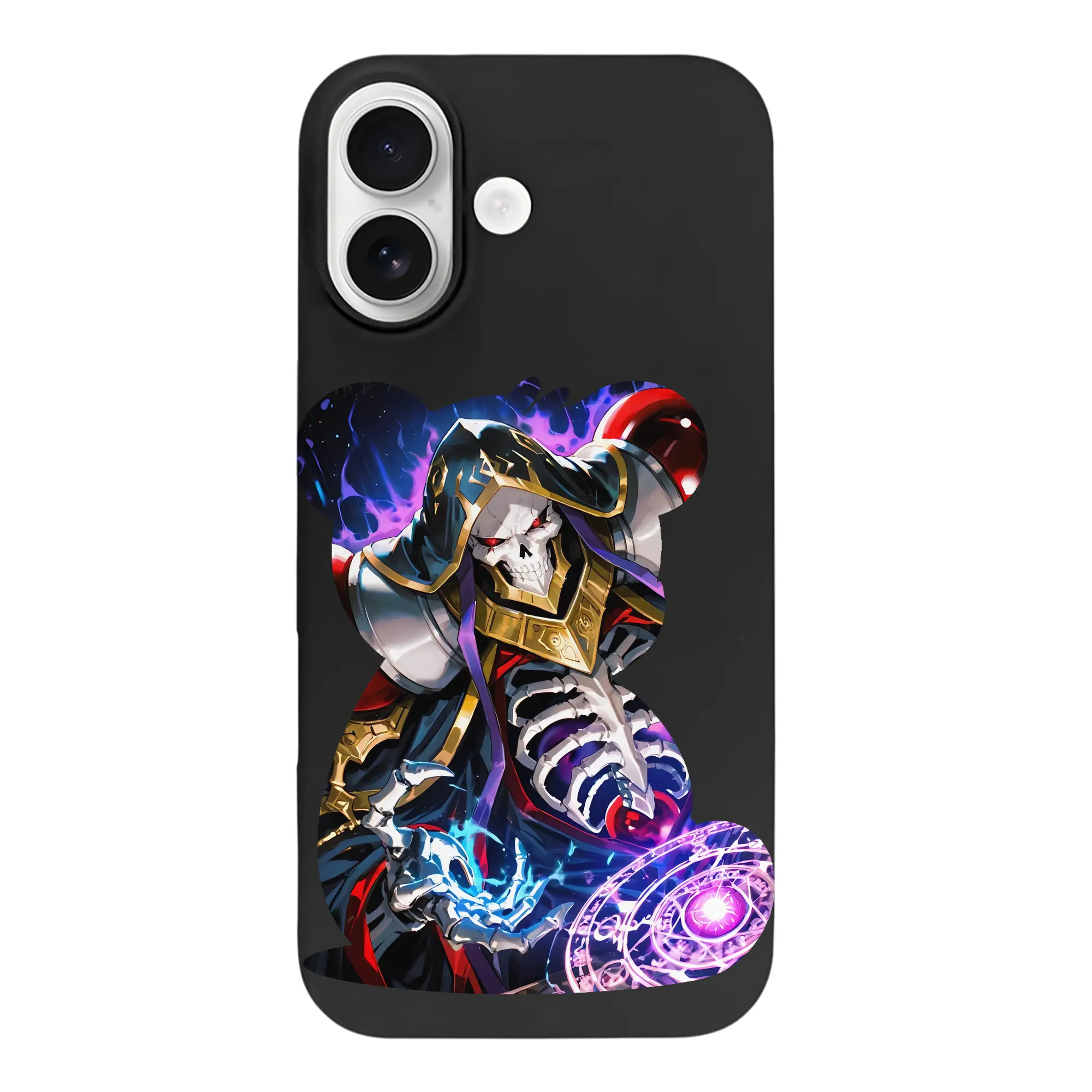 オーバーロード グッズ アインズ・ウール・ゴウン - iPhone 17 シリーズ シリコンケース 薄型 耐衝撃 指紋防止 ソフトタッチカバー 精密フィット 傷防止 保護ケース iPhone 17/17 Air/17 Pro/17 Pro Max 対応